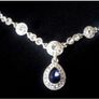Jon Richard Silver Plater Blue Crystal 3 x Piece Matching Teardrop Boxed Gift Set. NIB Image 5