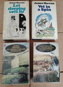 Vintage James Herriot 4-Book Collection (Inc. 1977 1st Edition) - Ex-Library