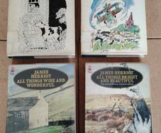 Vintage James Herriot 4-Book Collection (Inc. 1977 1st Edition) - Ex-Library
