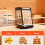 3 Tier Commercial Food Warmer Display, 800W Food Display Warmer with LED Light, Top Storage and Adjustable Shelves Image 5