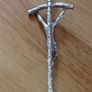 Silver coloured Cross out of Italy Image 5