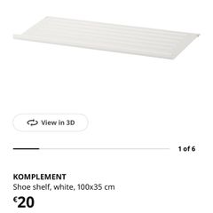 IKEA shoe shelves