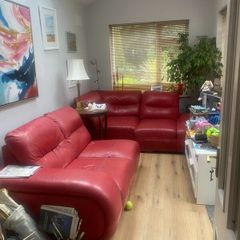 Free of Charge Red Leather Couch