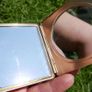 Vintage Art Deco 1930s, hand-painted, enameled compact mirror Image 5