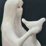 Vintage Royal Tara Fine Bone China Lady With Dove Figurine Handmade Galway Ireland 1970s 1980s Image 4