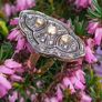 Antique Art Deco Diamond Plaque Ring Image 3