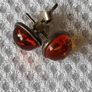 Sterling silver amber earrings Image 2