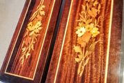 Pair of beautiful inlay wooden panel