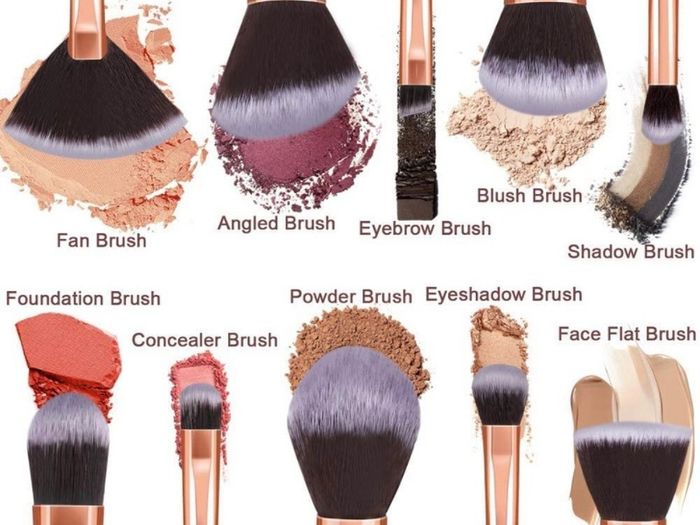 Makeup Brushes 10Pcs Marble Makeup Brush Set Foundation Powder Blush Blending Eyeshadow Brushes Sets (FREE POSTAGE)