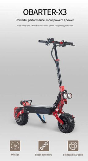 OBARTER X3 1200W x 2 Dual Motor Off-road Electric Scooter
