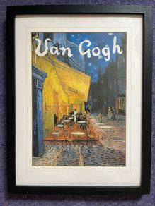 Vincent Van Gogh, high quality framed print - The Cafe Terrace, Arles at Night (1888)