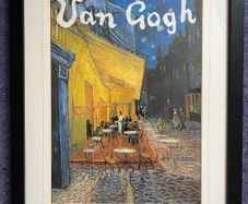 Vincent Van Gogh, high quality framed print - The Cafe Terrace, Arles at Night (1888)