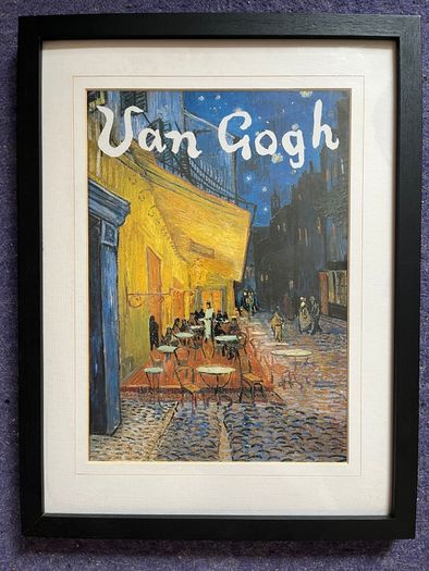 Vincent Van Gogh, high quality framed print - The Cafe Terrace, Arles at Night (1888)