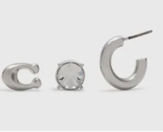 Coach stud earings