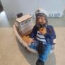 Small  Fishing Boat Decorative Ornament and money bank Image 7