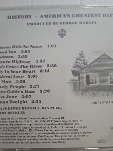America - Greatest Hits History.