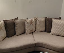Sofa with cushions