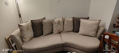 Sofa with cushions