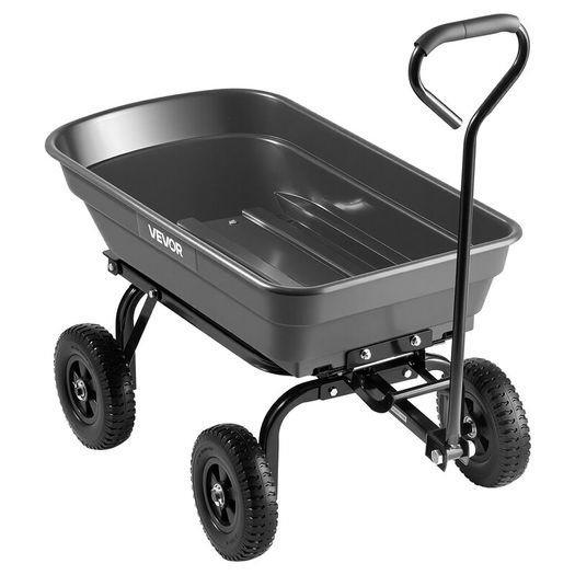 Garden Dump Cart 181kg - No-Flat Wheels