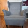 Ikea Armchair and footstool Image 3