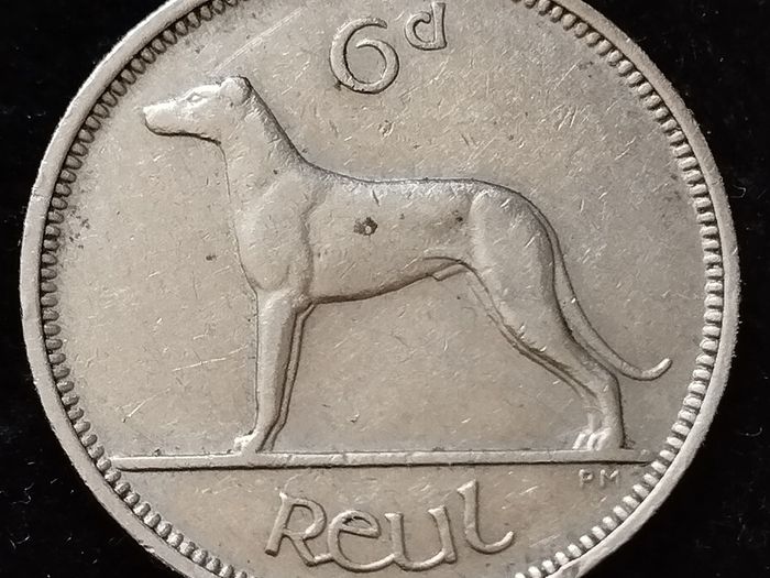 Ireland - 1948 - 6 Pence - Wolfhound - KM.13a - [242]