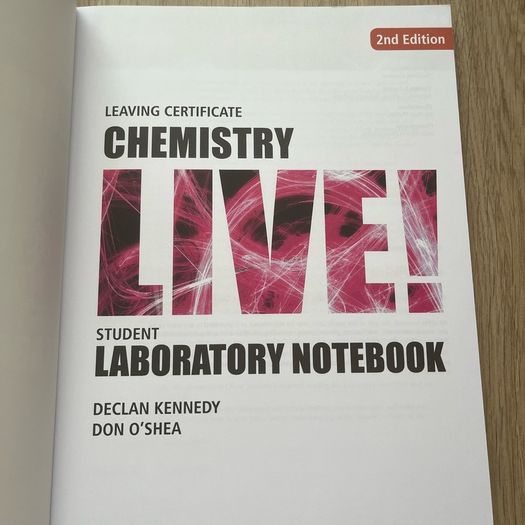 Chemistry Live! - Student Laboratory Notebook