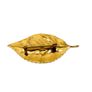 Gold Tone Leaf Brooch Image 2