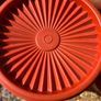 70s Tubberware Harvest Sunburst Orange nesting containers Image 5