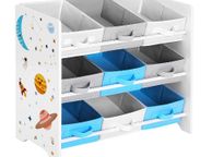 main image for ad Children's Room Shelf, Toy Organiser, Bookcase for Children, with 9 Storage Boxes