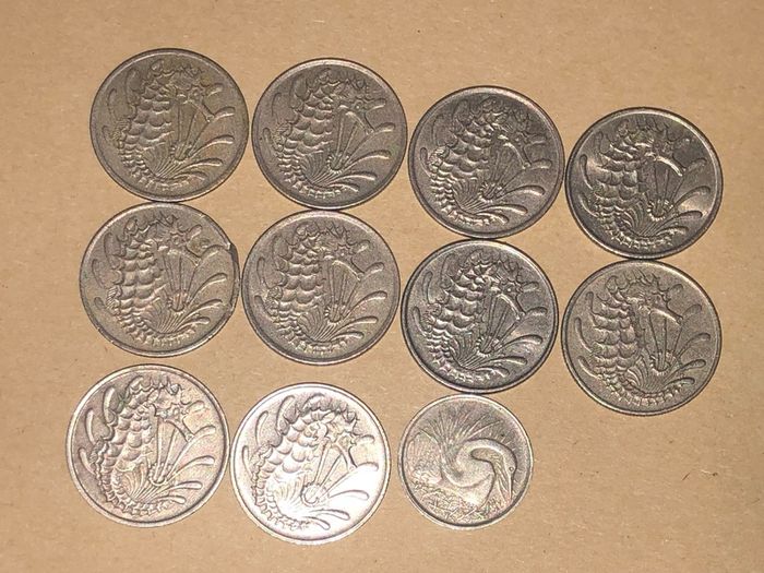 Singaporean coins x 4