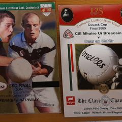GAA various Carlow, Clare, Kerry, Kildare and Wicklow club programmes