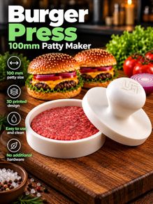 Burger Press - 10 cm or Custom Size Patty Maker
