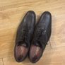 Men's black leather pointed formal shoes Image 5