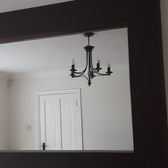 Large Leather  Framed Mirror