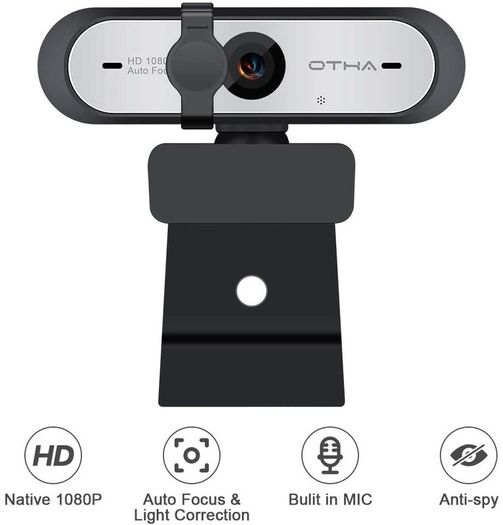 HD webcam 1080P with auto focus, computer camera 360  rotatable USB web camera with stereo noise canceling web cam with microphone for desktop PC