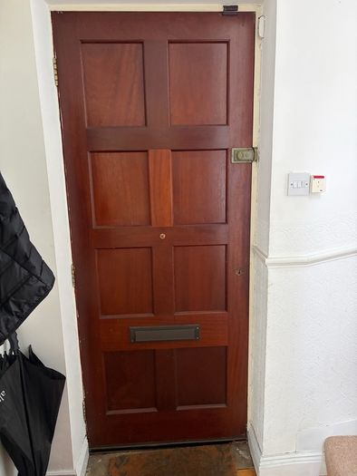 Solid wood front door