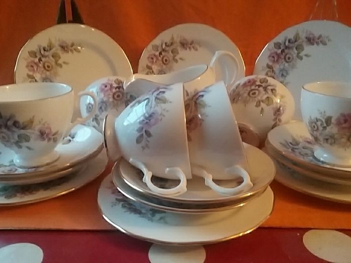 Gainsborough Lavender Floral ChinaTeaset