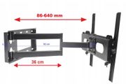 Tv Wall Mount Bracket Tilt Swivel Full Motion 32-63"