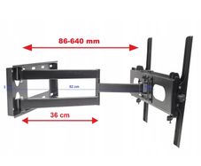 Tv Wall Mount Bracket Tilt Swivel Full Motion 32-63"