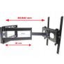 Tv Wall Mount Bracket Tilt Swivel Long Arm 32"-63" Image 4