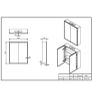 Mia LED Bluetooth 700 x 600mm Bathroom Cabinet Image 8