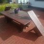 Handmade Reclaimed Wood Dining Set Image 2