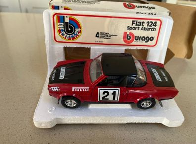 Fiat 124 Abarth Rally 1/24 Burago Rare