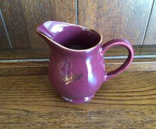 Bewleys Maroon ceramic milk jug