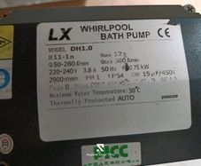 Jacuzzi/wirlpool bath pump DH 1.0