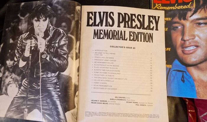 Two Rare Vintage Elvis Presley Magazines Elvis Remembered  & Memorial Edition !