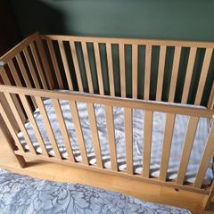 Wooden cot, Used