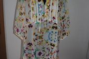 M&amp;S Indigo collection long line floral tunic Perfect condition size UK18 EU46 Postage included