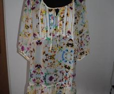 M&S Indigo collection long line floral tunic Perfect condition size UK18 EU46 Postage included