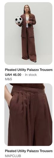 M&S linen wide trousers  utility waistcoat set